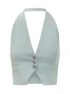 Pinko Moretta Vest In Blue