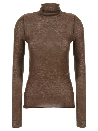 Pinko 'moss' Sweater In Brown