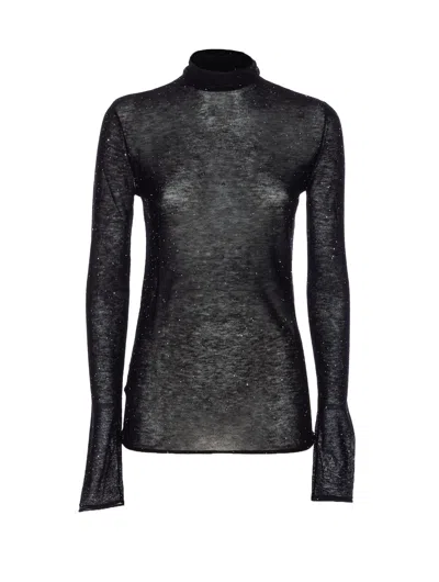 Pinko Moss Sweater In Black