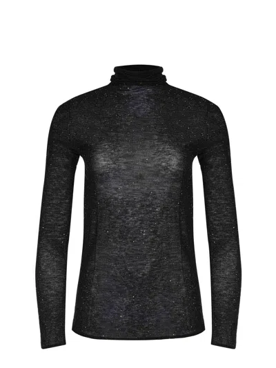 Pinko "moss" Sweater In Black