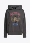 Pinko Motorbike Rider-print Oversized Hoodie