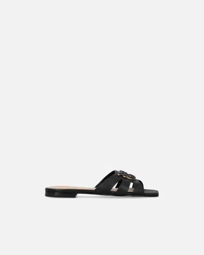Pinko Mules En Cuir Nappa À Logo Love Birds