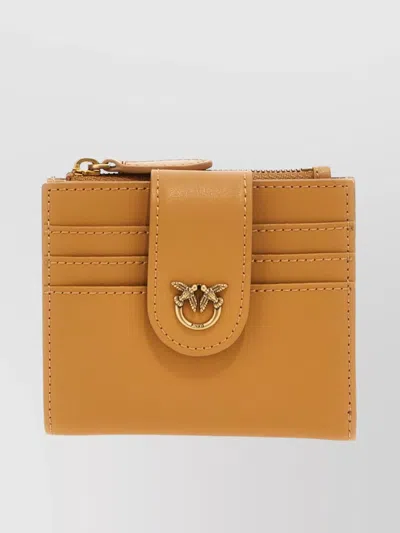 Pinko Multi-functional Wallet With Gold-tone Hardware In Beige