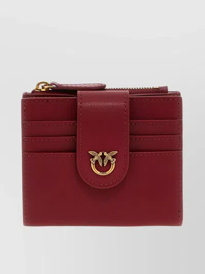 Pinko Multi-functional Wallet With Gold-tone Hardware In Red