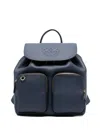 Pinko Multi-pocket Backpack In Blue