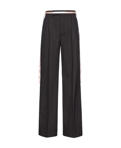 Pinko Multi-pocket Casual Pants In Black