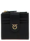 Pinko Multi Purpose Leather Wallet In 黑色的