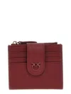 Pinko Wallet Versatile Fold-over Flap In Bordeaux