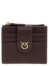 Pinko Buckle-detail Cardholder In Purple