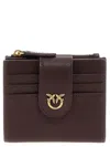 Pinko Buckle-detail Cardholder In Purple