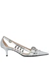 Pinko Escarpins Slingback Effet Miroir Argent In Silver