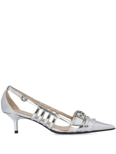 Pinko Multi-straps Leather Pumps In Multicolor