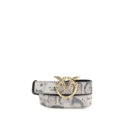 Pinko Multicolor Cattle Leather Regular Belt In Pattern