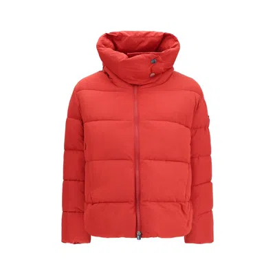 Pinko Multicolor Nylon Full-length Jacket In Red