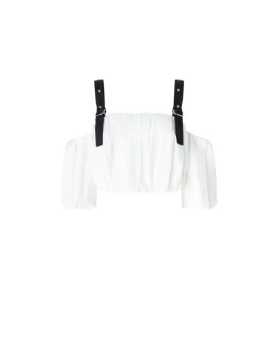 Pinko Multicoloured Tank Top With Textured Design In White