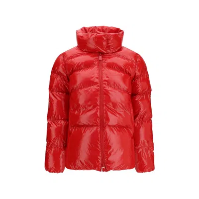 Pinko Multicolor Polyamide Full-length Jacket In Red