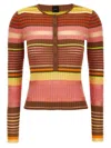 Pinko Striped Sweater Sweaters And Cardigans Multicolor In Multicolor
