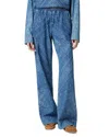 Pinko Namibia Straight Leg Jeans In Light Wash In Light Wash
