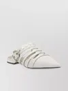 Pinko Pointed-toe Buckle Detailed Slip-on Slides
