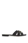 Pinko Nappa Slippers With Perforated Details In Black