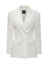 Pinko Navy Blazer Jacket In White