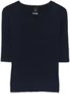 Pinko Navy Blue Crew Neck Sweater