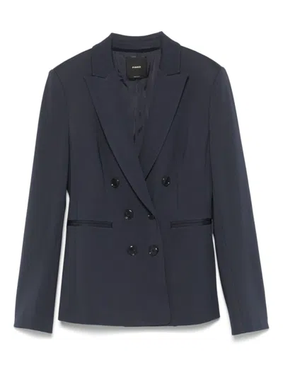 PINKO NAVY BLUE DOUBLE-BREASTED BLAZER