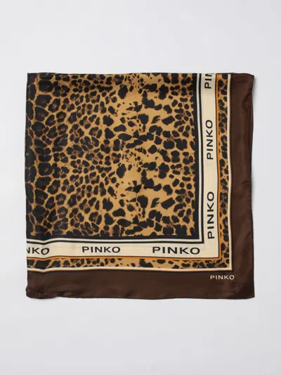 Pinko Neck Scarf Woman  In Brown