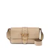 Pinko Beige Shoulder Bag With Unique Bird Motif