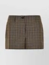 Pinko 'nevi' Checked Pattern Shorts
