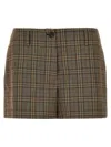 Pinko 'nevi' Checked Pattern Shorts
