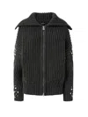 Pinko New Gavi Cardigan Wool Blend Jacket In Black