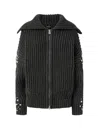 Pinko New Gavi Cardigan Wool Blend Jacket In Gray