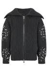 Pinko New Gavi Wool-blend Cardigan In Gray
