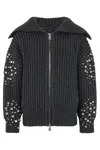 Pinko New Gavi Wool-blend Cardigan In Gray