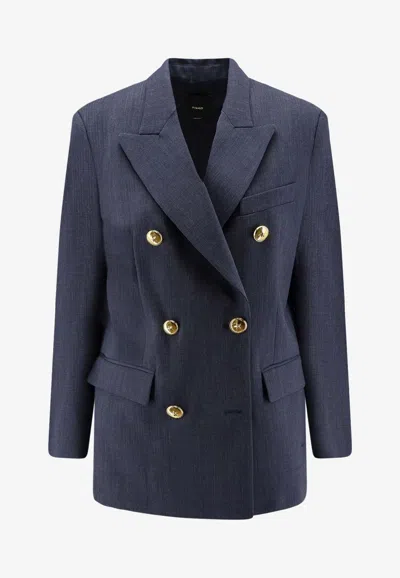 PINKO NEW GUINEA DOUBLE-BREASTED WOOL BLAZER