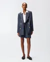 Pinko New Guinea Jacket Wool Weapontur Fw25 In Blue