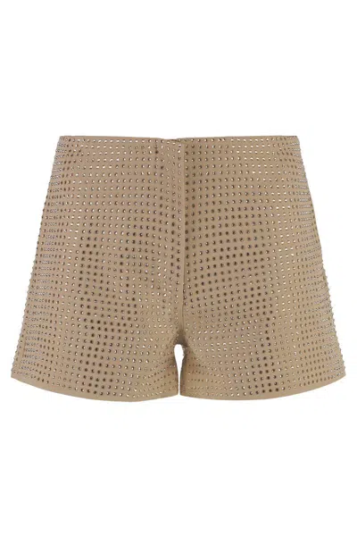 Pinko New Nevi High-rise Shorts In Neutral