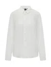 Pinko Collared Neck Long Sleeves Regular Collar Top In White