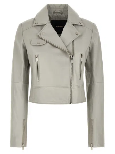 Pinko New Sensibile Puffer Jackets Gray