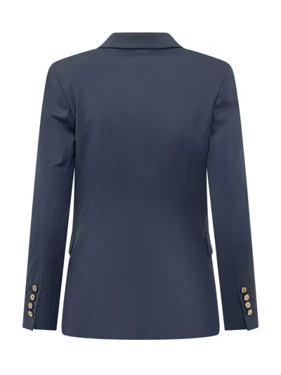 Pinko New Signum Blazer In Blu Iride