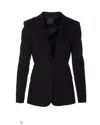 Pinko Flap Pockets Long Sleeves Notched Lapels In Black