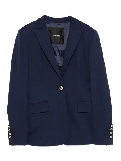 Pinko New Signum Jacket In Blue