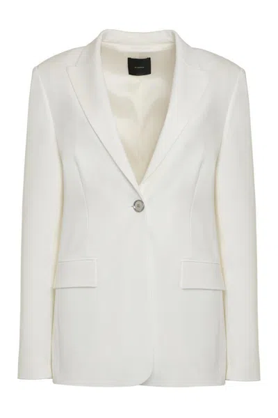 Pinko Faraona Single-breasted Jacket In White