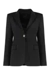 Pinko New Signum Single-breasted One Button Jacket In Black