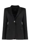Pinko New Signum Single-breasted One Button Jacket In Black