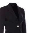 Pinko New Signum Single-breasted One Button Jacket In Black
