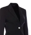 Pinko New Signum Single-breasted One Button Jacket In Black