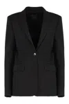 Pinko New Signum Single-breasted One Button Jacket In Black