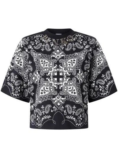 PINKO PINKO NIAMEY PAISLEY PRINT T-SHIRT
